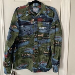 David Carey 100% Cotton Alaska Theme Shirt #200